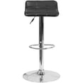 thumbnail image 4 of Home Square Faux Leather Adjustable Low Back Bar Stool in Black - Set of 2, 4 of 6