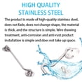 thumbnail image 4 of VONKY Window Eye Latch Gate Door Window Stainless Steel Windproof Lock Hook with Mounting Screws, 6 Inch, 4 of 8