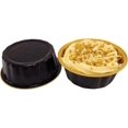thumbnail image 3 of KitchenDance Disposable Colored Aluminum Foil Dessert Cake Cups Ramekins with Lids - 8 Ounces Round Aluminum Baking Tart Pan - Perfect for Baking, Storing, Preparing Food, #A8P (50, Black & Gold), 3 of 8