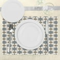 thumbnail image 3 of Ambesonne Paisley Place Mats Set of 4, Vintage Patterns, Standard Size, Brown Blue, 3 of 6