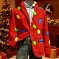 thumbnail image 2 of Christmas blazer for men Corduroy Jacket Casual Slim Fit For Holiday Party Wedding And Business Formal Evening Events, 2 of 3