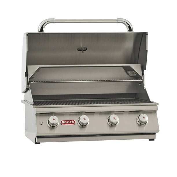 Bull Lonestar 4 Burner 30'' Stainless Steel Gas Bbq Grill Head, Liquid