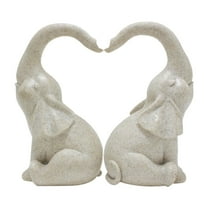 oshhni 1 Pair Collectible Decorative Garden Elephant Statue for Garden Lawn Outside