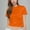 Orange, variant on Tittly T Shirts for Women Basic Tees Women Casual Short Sleeve T Shirts Summer Crewneck Tshirts Cute Tee Basic Crop Tops Going Out Tops Tshirts Shirts Blue XL