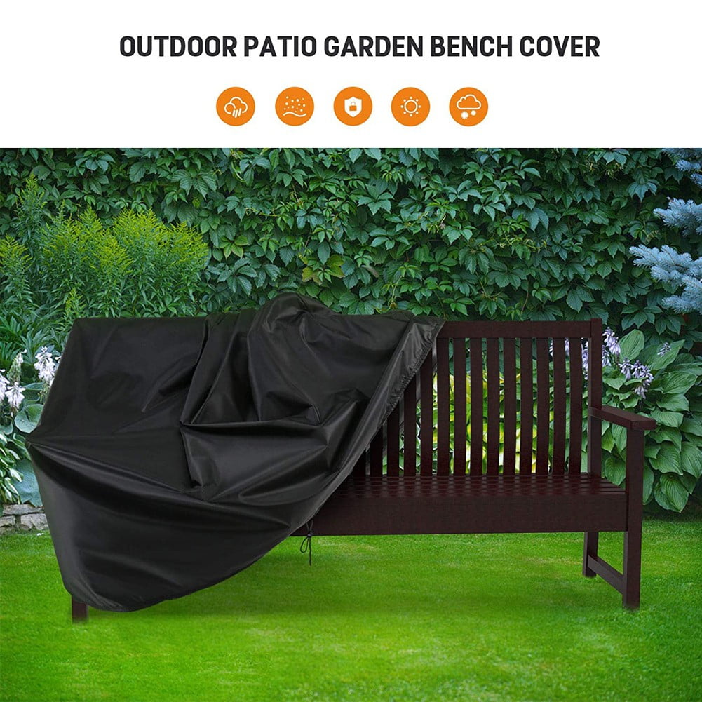 2-Seater Outdoor Sofa Cover, Waterproof Outdoor Couch Cover, Heavy Duty Patio Furniture Covers for Outdoor Seating, Windproof Patio Sofa Covers for Winter