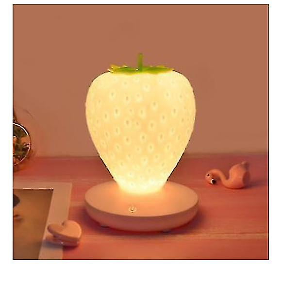 Bedside Strawberry Lamp Color Changing Lamp, 3 Modes Touch For Birthday, Christmas
