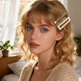 thumbnail image 3 of Elegantes pinzas para el pelo con adornos de perlas para pasadores de moda, 3 of 6