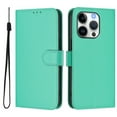 thumbnail image 2 of Wallet Case Compatible for iPhone 13 Pro, PU Leather Magnetic Closure Protective Flip Folio Case with 3 Card Holder and Wrist Strap Cover Women Men,Green,For iPhone 13 Pro, 2 of 7