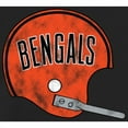 thumbnail image 2 of Men's Black Cincinnati Bengals Throwback Logo Pullover Hoodie, 2 of 2