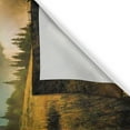 thumbnail image 3 of Ambesonne Landscape Kitchen Curtains, Misty Mountaintops, 55"x39", Yellow Blue Green, 3 of 3