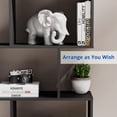 thumbnail image 6 of Cozy Castle Geometric Bookshelf Set of 2, 62" Tall Bookcase with 5-Tier Display Shelf, Black, 6 of 7