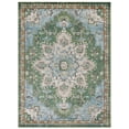 thumbnail image 3 of SAFAVIEH Madison Dalia Oriental Area Rug, Green/Turquoise, 10' x 14', 3 of 18