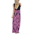 thumbnail image 2 of SAYFUT Women's Ruched Sleeveless Tank Maternity Dress Vintage Print Wrap Long Dresses Plus Size S-2XL, 2 of 4