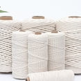 thumbnail image 4 of Inteprter Hilo y versátil para artesanías y decoración hechas a mano, cuerda de moda para decoración duradera Decoración del hogar Beige-3mm-100m, 4 of 6