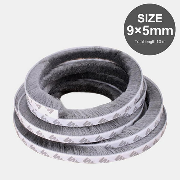 Cinta para sellar puertas y ventanas m , 9x5mm Colco Tira de sellado para puertas de Windows