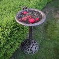 thumbnail image 4 of Oakland Living Corporation Premium Hummingbird Bird Bath Silver, 4 of 5