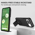 thumbnail image 6 of JTCASES for Google Pixel 8 Pro Case, Sliding Camera Cover & Foldable Kickstand Shockproof Corners Anti-fall Rugged Anti-slip PC TPU Heavy Duty Protective Hybitd Shell - Black, 6 of 11