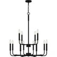 thumbnail image 3 of ABR5128MBK Quoizel Lighting Abner - 12 Light Chandelier-32.5 Inches Tall and 28 Inches Wide     -Traditional Installation, 3 of 10