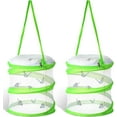 thumbnail image 1 of 2 Pcs Mini Butterfly Habitat Cage Clear Mesh Butterfly Net Cage Container Foldable Terrarium, 6.3x7.1inch, 1 of 7