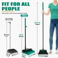 thumbnail image 7 of JEHONN Dustpan and Broom Set with 53.5 inches Long Handle Transparent Cover Green, 7 of 7