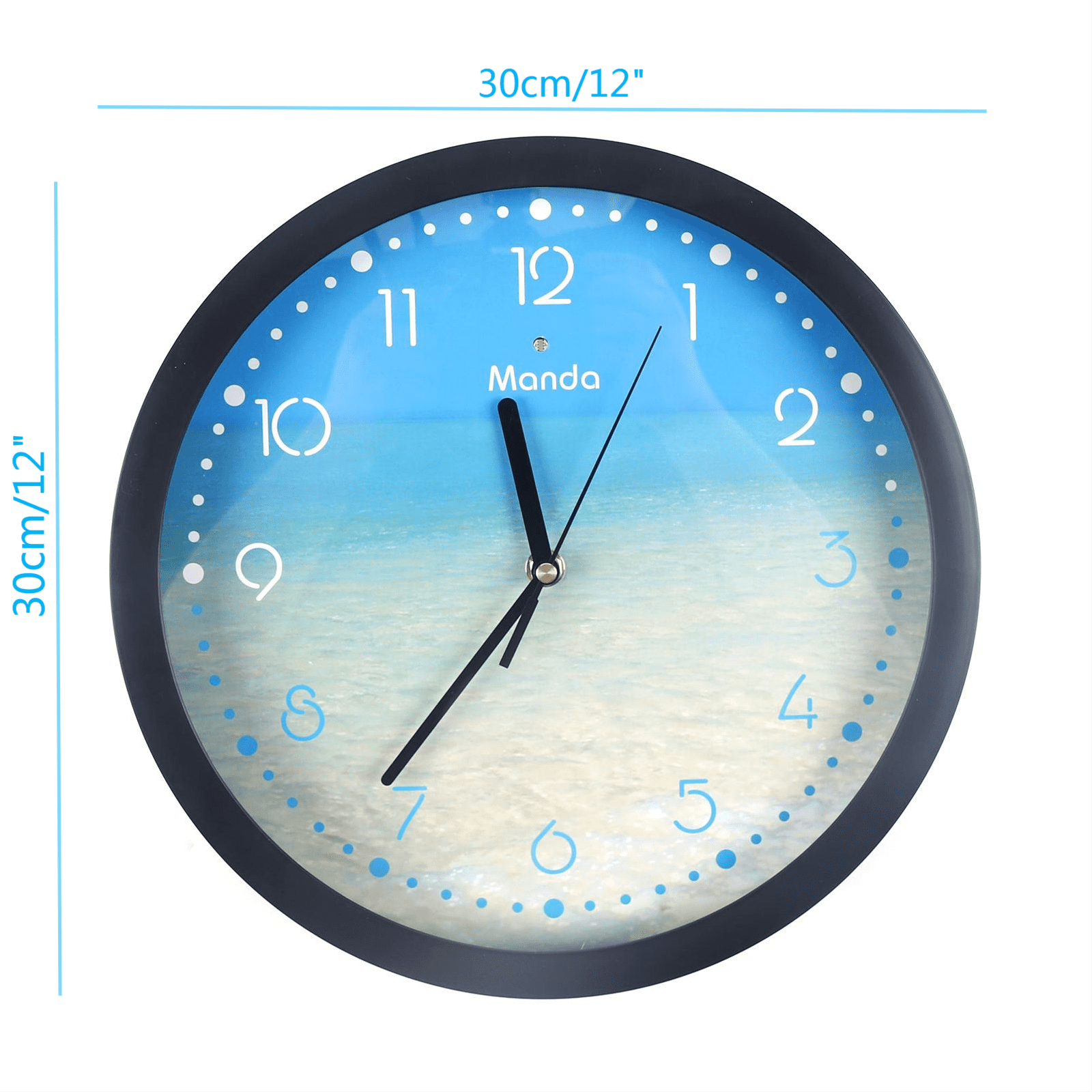 Details about   ø12in Modern Luminous Wall Clock Silent Night Glowing Clock Batteries/UBS Charge 