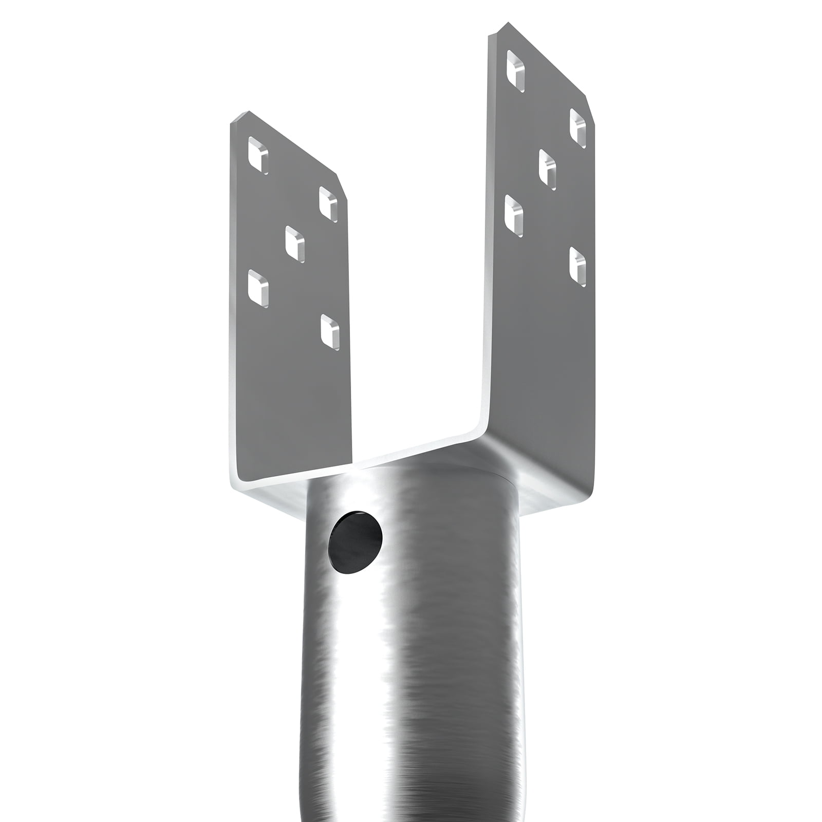 KFFKFF 1 Pack 3.94 x 2.76 x 27.56 in No Dig Ground Anchor DIY Screw in Post Stake