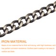 thumbnail image 4 of Uxcell Iron Flat Chain Strap, 16" 2Pack Handbag Chains Purse Straps DIY Replacement, Bronze, 4 of 6