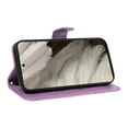 thumbnail image 5 of Dteck Pattern Case for Google Pixel 8A,Magnetic Leather Butterfly Floral Embossed Flip Case Card Slots Wallet Stand Cover with Wrist Strap for Google Pixel 8A,Purple, 5 of 7