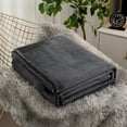 thumbnail image 6 of Btomtd 80"x90" Fleece Throw Blanket Flannel Plush Blanket Thick Small Blanket Warming Blanket for Household and Office Nap Use Soft Blanket, Dark Gray-L, 6 of 6