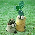 thumbnail image 5 of Funny Plants Flower Pot - Cute Animal Planter Smile Face Frog Resin Succulent Pot for Indoor Outdoor Decor Garden Frog Planter Plant Pot Desktop Planting Ideas Gift Office Balcony Bonsai, 5 of 6