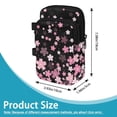 thumbnail image 7 of COEQINE Crutch Bag with Straps for Elbow Crutch Cherry Blossom Pink Black Forearm Crutch Pouch, Broken Leg Crutch Bag, Daily Essentials Organizer, Hands-Free, Lightweight, 7 of 7