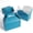 Shiny Teal Treat Boxes, variant on 24 Pack Shiny Teal Paper Gable Boxes,6.2 Inch Candy Boxes with Handle, Snack Party Favor& Gift Cookie bags for kids Birthday,Wedding, Baby Shower, Graduation.