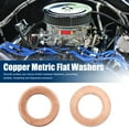 thumbnail image 2 of 20pcs 8mm Inner Dia Car Copper Washers Flat Sealing Gaskets Rings, 2 of 5