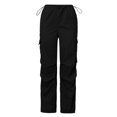 thumbnail image 4 of Sngxgn Women's Cotton Sweatpants Yoga Casual Pants Pants for Women with Pockets(Black,L), 4 of 5