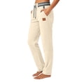 thumbnail image 3 of Maplenight Womens Cotton Linen Pants with Pockets Casual Elastic Waist Drawstring Straight Leg Pants Summer Lounge Travel Beach Trousers, 3 of 5