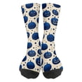 thumbnail image 2 of Halloween Socks Funny Halloween Pumpkin Novelty Crazy Crew Socks for Men Women Casual Athletic Breathable Mid Calf Anti Slip Socks Blue, 2 of 7