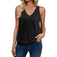 thumbnail image 1 of UPPADA Womens Tank Tops Summer Sleeveless Shirts Ladies Ribbed Wide Shoulder Straps Tees Racerback Tight Slim Fitted Workout Tank Tops Fitted Tops Racer Back Blouses, Today Clearance Women, 1 of 8