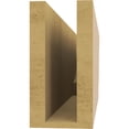 thumbnail image 4 of Ekena Millwork 4"W x 8"H x 24"L Newport Woodgrain TimberThane Rafter Tail, Primed Tan, 4 of 6
