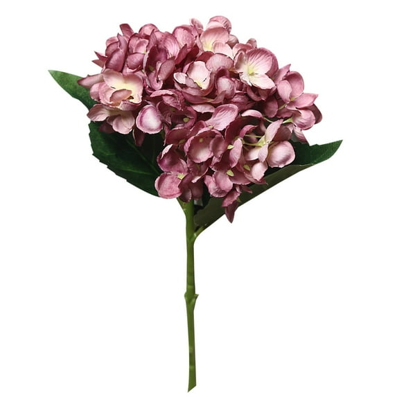 Decorative Artificial Flower Single Stem Silk Cloth Flower Home Office Wedding Party Decor dark purple 46cm