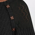 thumbnail image 5 of Womens Tops Lace Long Sleeved Round-Neck Solid Color Patchwork T-Shirt Pullover Blouse Black S,Blouse for Women, 5 of 5
