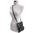 thumbnail image 4 of Genuine Cowhide Leather Studded Pocket Women Crossbody Bag Handbag, 4 of 8