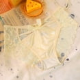 thumbnail image 2 of uikmnh Women's Low Rise Embroidered Triangle Panties Delicate Lace Trim Soft Comfort Underwear Size:L, 2 of 3
