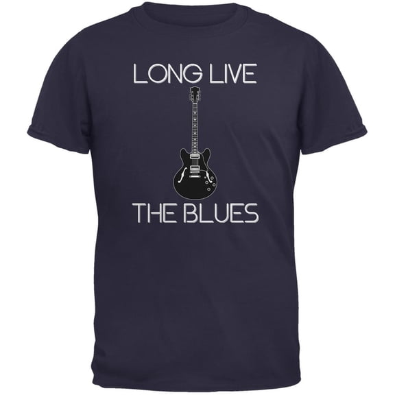 Long Live The Blues Navy Adult T-Shirt - 2X-Large