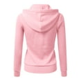 thumbnail image 3 of Doublju Women's Lightweight Pocket Zip-Up Hoodie Jacket for Women with Plus Size, 3 of 4