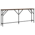 thumbnail image 4 of vidaXL Table Console Chêne Fumé 180x23x75 cm Bois Manufacturé, 4 of 5