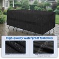 thumbnail image 4 of Kieccall Outdoor Patio Table and Chair Cover Set, Water-Resistant Fade & Wind-Proof Square Furniture Protector for All-Season Use, 4 of 6