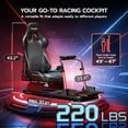 thumbnail image 3 of ARES WING Racing Simulator Cockpit with Seat, Adjustable Sim Racing Cockpit Compatible with Logitech, Thrustmaster, Fanatec & Moza, Steel Frame Racing Simulator, 3 of 9
