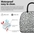 thumbnail image 3 of Womens White and Gray Of Leopard Print Lunch Box for Work,Insulated Lunch Bag for Women,Loncheras Para Mujer,Leakproof Adult Lunch Bag for Work,Beach,Travel,Picnic,Camping, 3 of 7