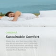 thumbnail image 5 of Cariloha Resort Bamboo 4-Piece Bed Sheet Set - Cooling, Odor-Resistant, Eco-Friendly, Hypoallergenic, Soft and Durable - Flat and Fitted Sheets and Two Pillowcases - California King - White, 5 of 7