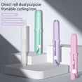 thumbnail image 1 of Mini Dual Purpose Curling Iron 2-In-1 Curling Wand Flat Iron Hair Straightener Curler Fast Heating Portable Travel Women Short Long Hair Styling Tools, 1 of 8